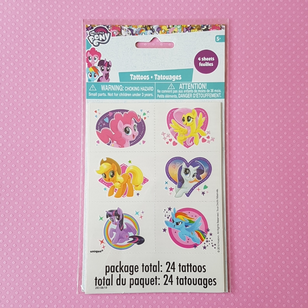 24 pcs My Little Poney Temporary Tattoos